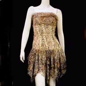 J'Adore Leopard Lace Sexy Mini Dress